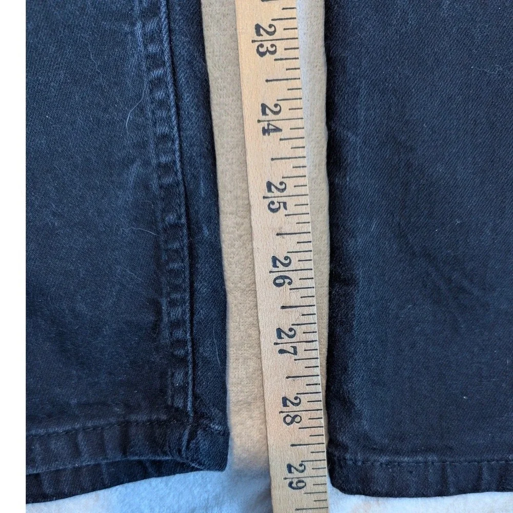 Levi's 505 Regular Fit Black Denim‎ Jeans Mens W36 L30 Classic Straight 5 Pocket